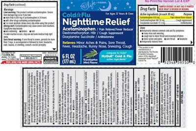 Bottle Label (6616 4 7e Nighttime Relief Paint)